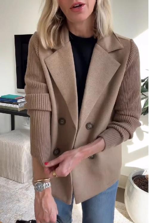 Bellamy Cashmere-Knit Casual Blazer